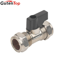 LB Guten top Full Bore cromado 22mm latão Isolante Válvula com alça